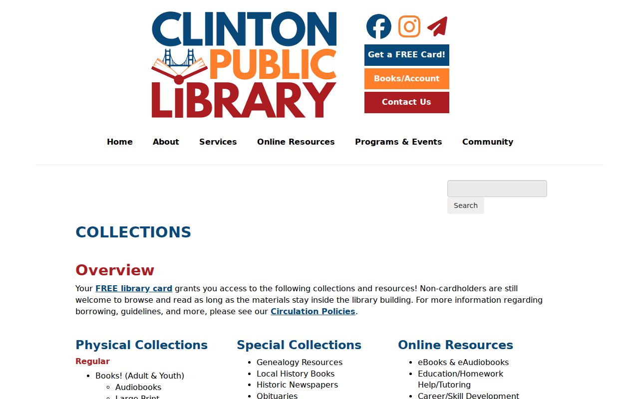 Clinton Township city directory similarly named library caution