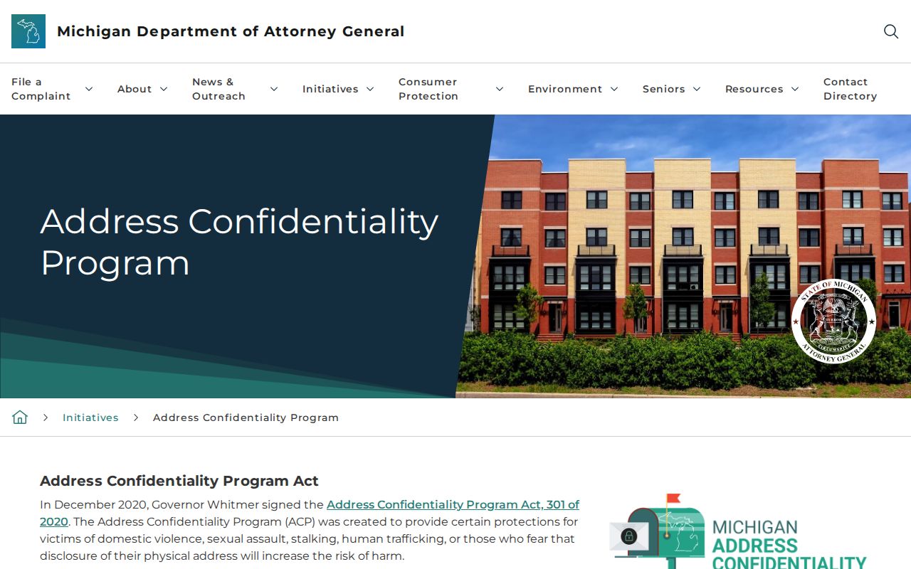 Clinton Township neighbors address confidentiality program information