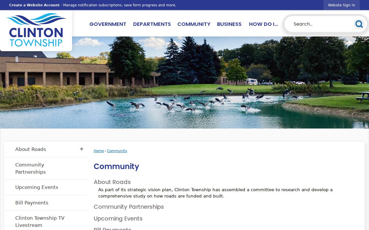 Clinton Township neighbors community resources layer