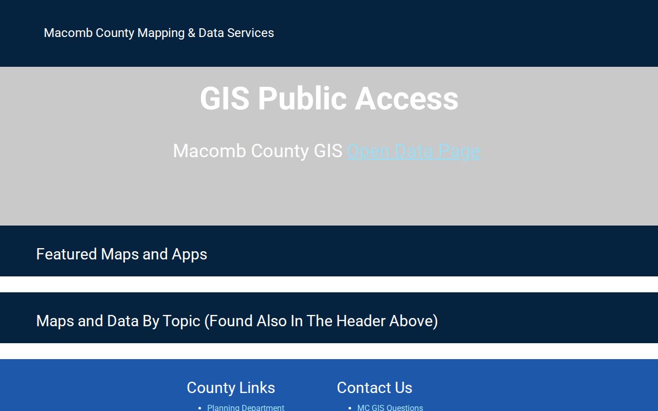 Clinton Township street directory Macomb County GIS Parcel Explorer
